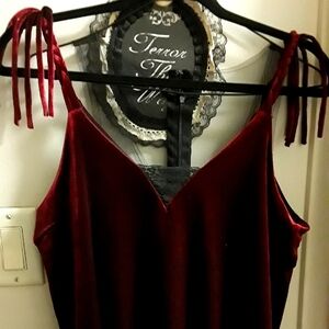 Vintage Velvet spiderweb top